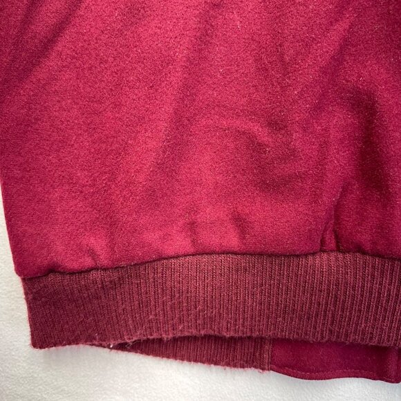 Vintage 80s LL Bean Plaid Lined Wool Bomber Jacket Coat Mens Size Large Red READ - Picture 15 of 16